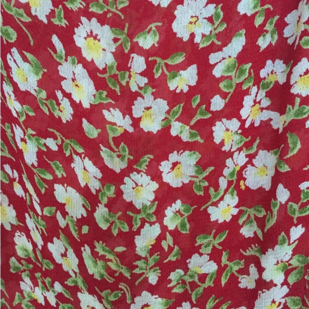Reformation Yvonne Red Floral Flower Jumpsuit - Picture 8 of 14